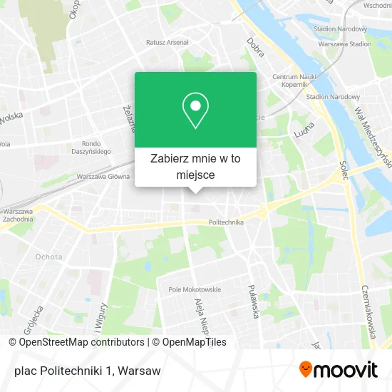 Mapa plac Politechniki 1