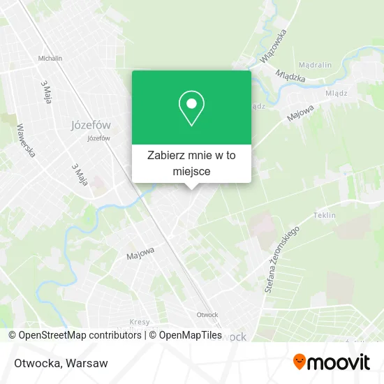Mapa Otwocka