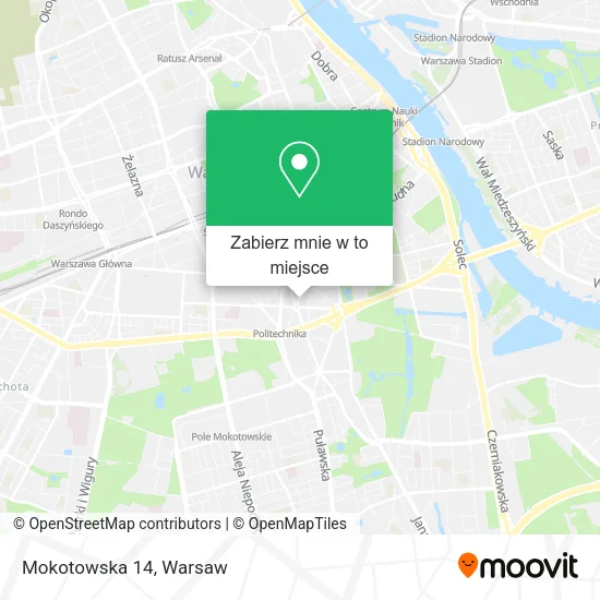 Mapa Mokotowska 14