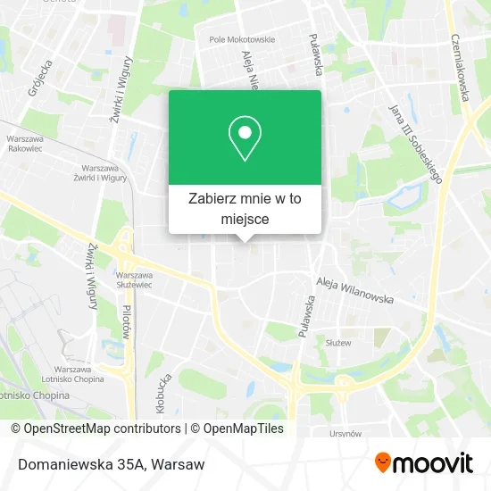 Mapa Domaniewska 35A