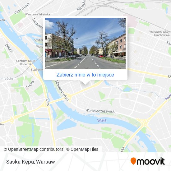 Mapa Saska Kępa