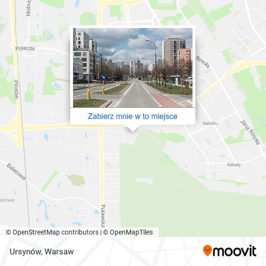 Mapa Ursynów