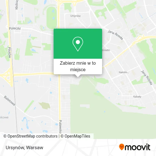 Mapa Ursynów