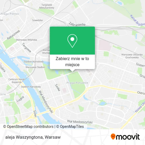 Mapa aleja Waszyngtona