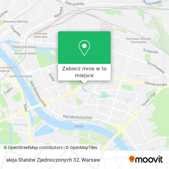 Mapa aleja Stanów Zjednoczonych 32