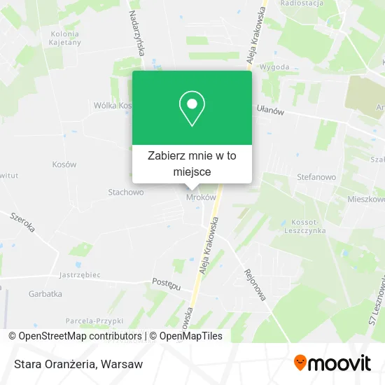 Mapa Stara Oranżeria