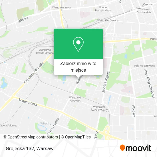 Mapa Grójecka 132