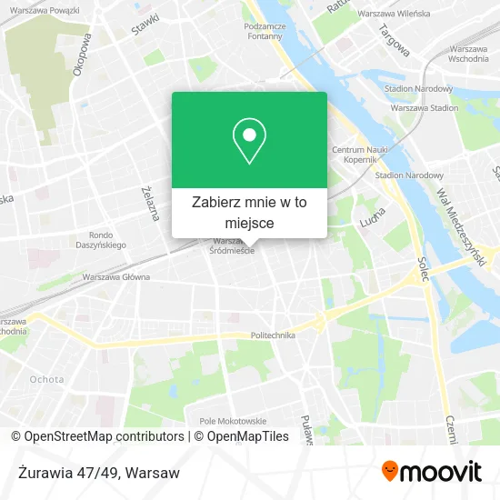 Mapa Żurawia 47/49