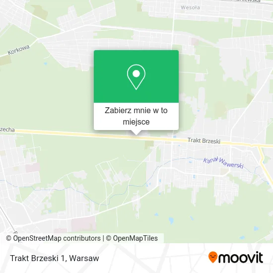 Mapa Trakt Brzeski 1