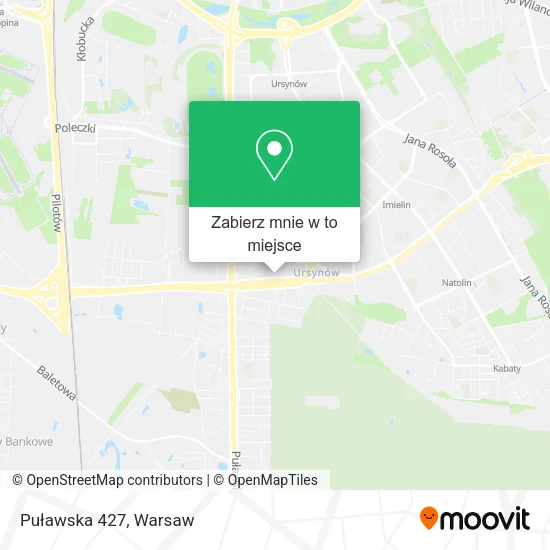 Mapa Puławska 427
