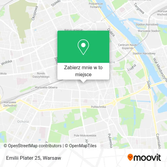 Mapa Emilii Plater 25