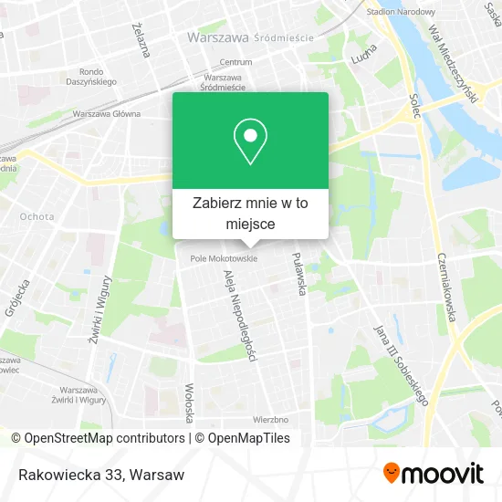 Mapa Rakowiecka 33