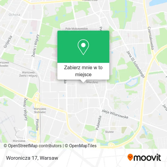 Mapa Woronicza 17