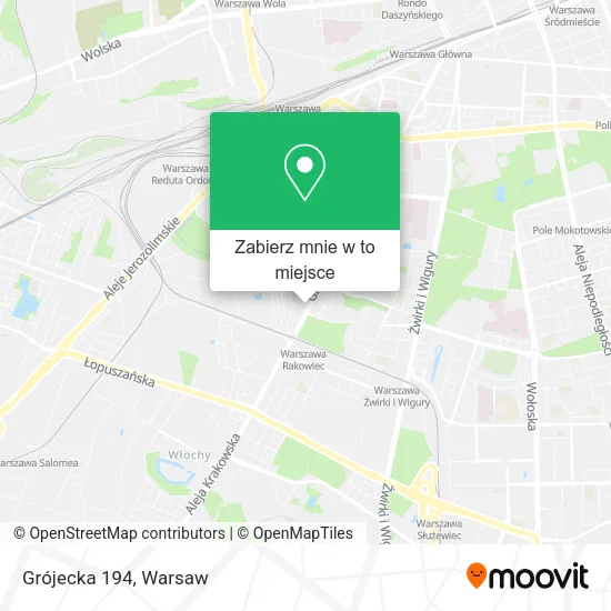 Mapa Grójecka 194