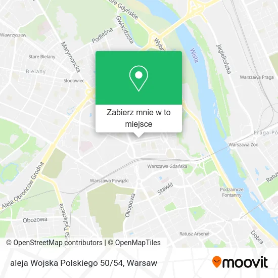 Mapa aleja Wojska Polskiego 50/54