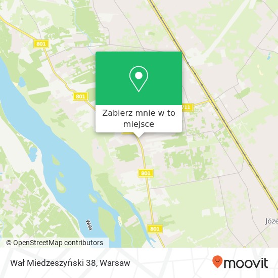 Mapa Wał Miedzeszyński 38