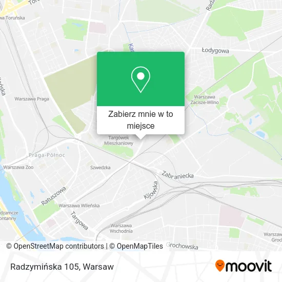 Mapa Radzymińska 105