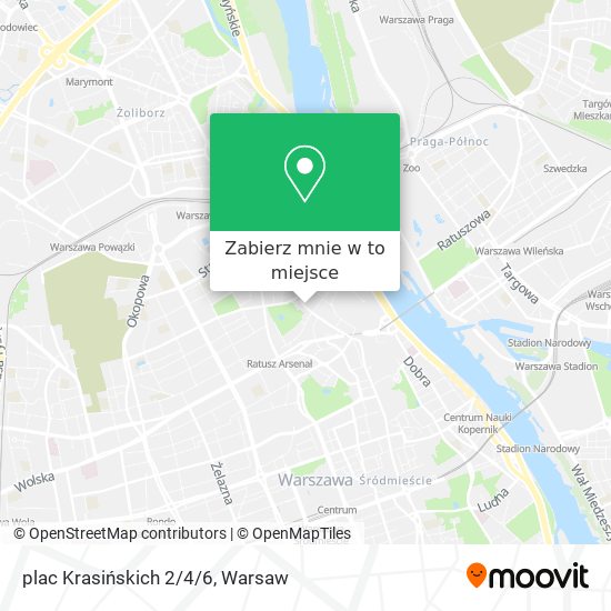 Mapa plac Krasińskich 2/4/6