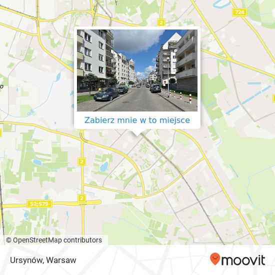 Mapa Ursynów