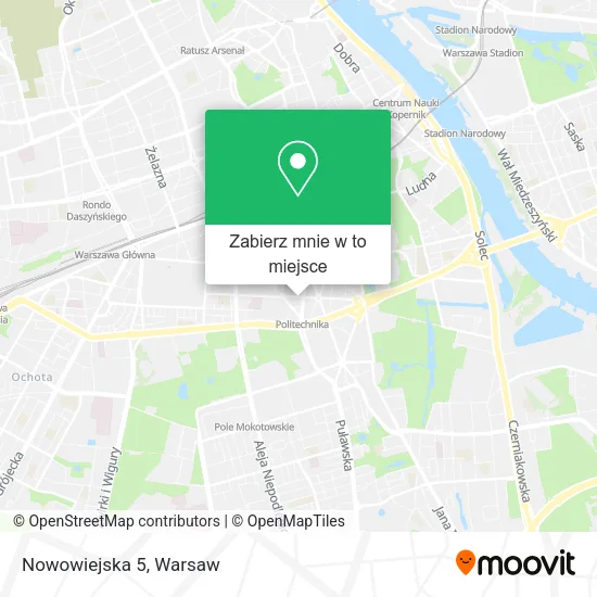 Mapa Nowowiejska 5