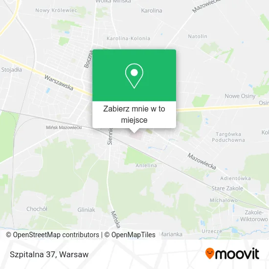 Mapa Szpitalna 37