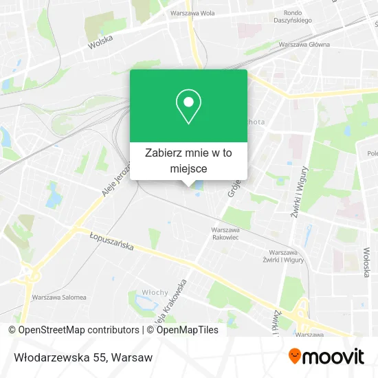 Mapa Włodarzewska 55