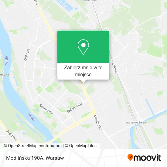 Mapa Modlińska 190A
