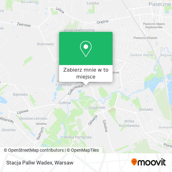 Mapa Stacja Paliw Wadex