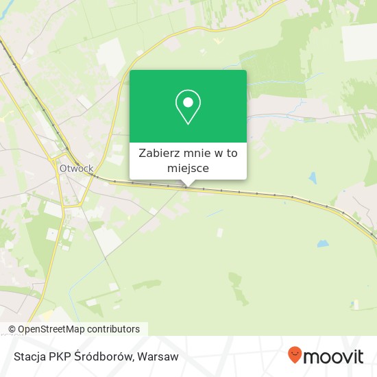 Mapa Stacja PKP Śródborów