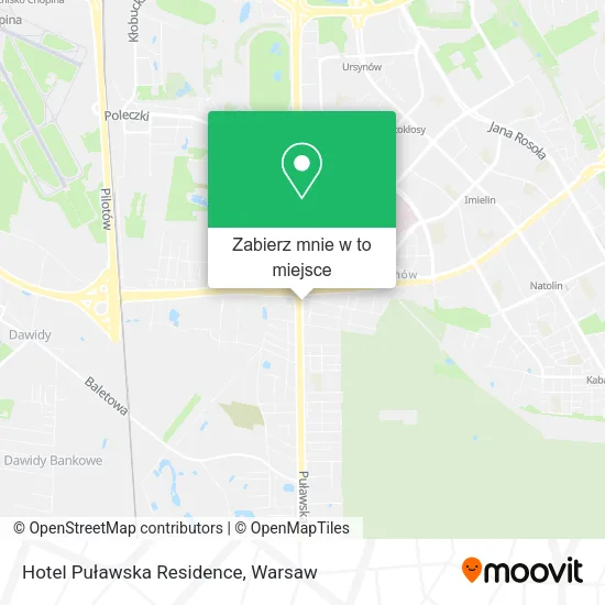 Mapa Hotel Puławska Residence