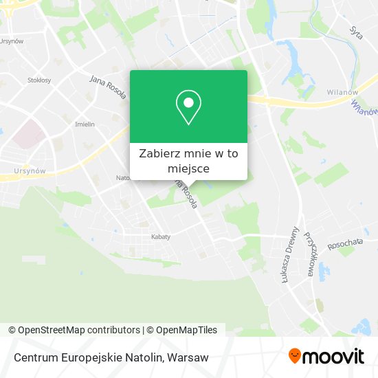 Mapa Centrum Europejskie Natolin