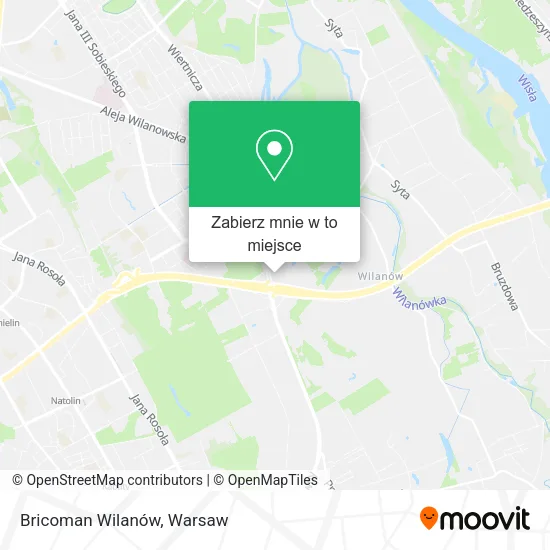 Mapa Bricoman Wilanów