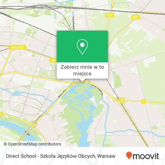 Mapa Direct School - Szkoła Języków Obcych