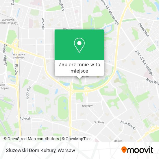 Mapa Służewski Dom Kultury