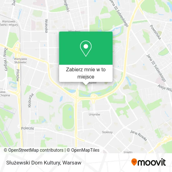 Mapa Służewski Dom Kultury