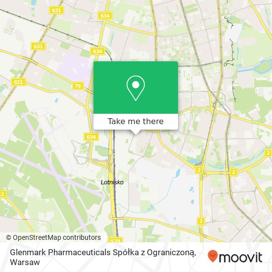 Mapa Glenmark Pharmaceuticals Spółka z Ograniczoną