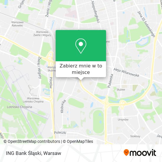 Mapa ING Bank Śląski