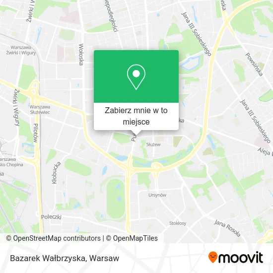 Mapa Bazarek Wałbrzyska