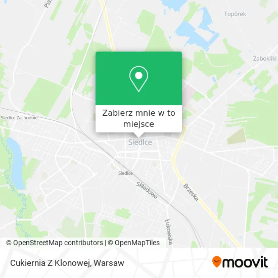 Mapa Cukiernia Z Klonowej