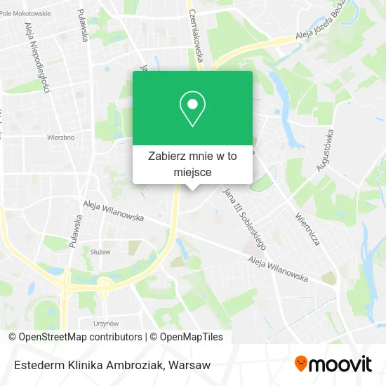 Mapa Estederm Klinika Ambroziak
