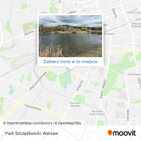 Mapa Park Szczęśliwicki