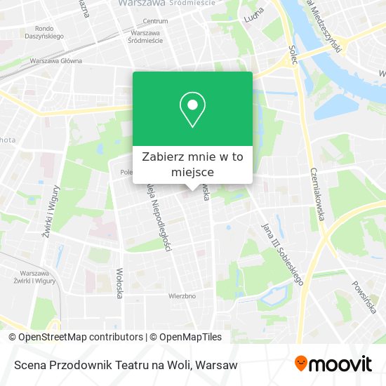 Mapa Scena Przodownik Teatru na Woli