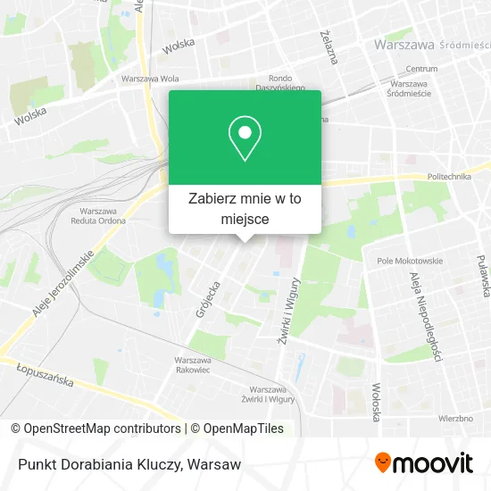 Mapa Punkt Dorabiania Kluczy
