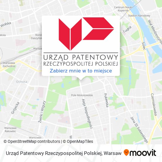 Mapa Urząd Patentowy Rzeczypospolitej Polskiej