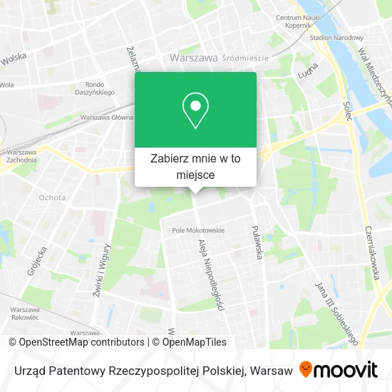 Mapa Urząd Patentowy Rzeczypospolitej Polskiej