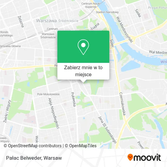 Mapa Pałac Belweder