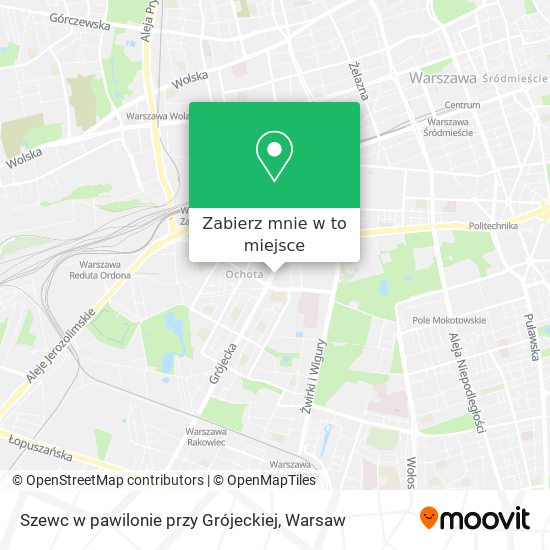 Mapa Szewc w pawilonie przy Grójeckiej