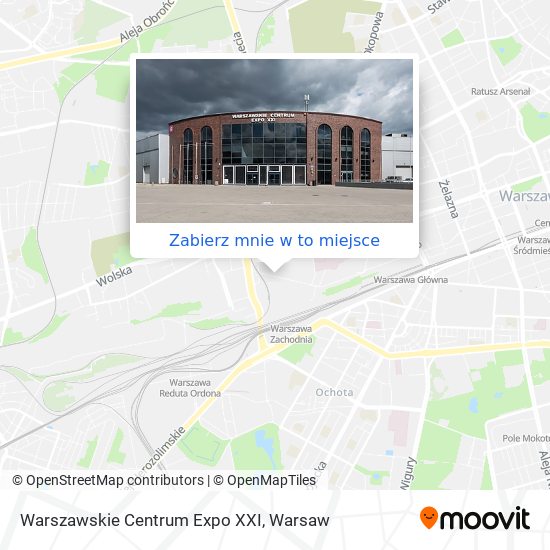 Mapa Warszawskie Centrum Expo XXI