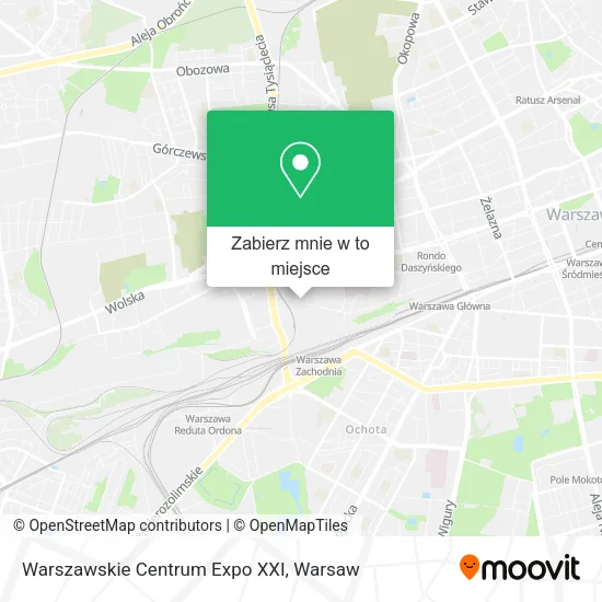 Mapa Warszawskie Centrum Expo XXI