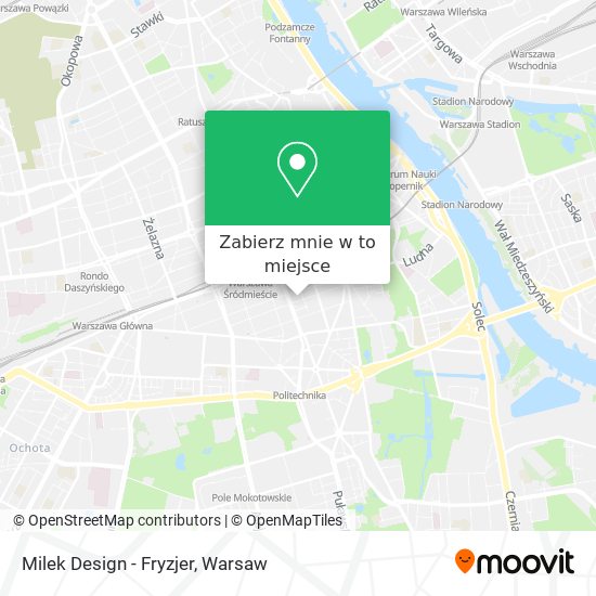 Mapa Milek Design - Fryzjer